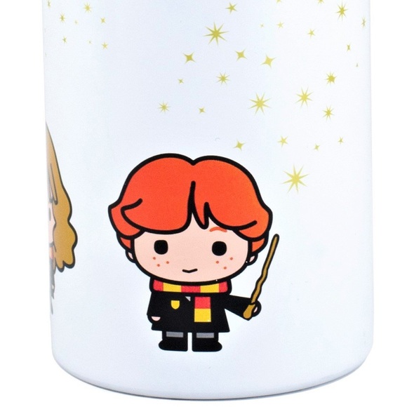 Harry Potter Coffee Mug White Harry Ron Hermione Chibi Character like new - Picture 4 of 6